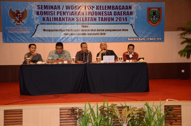 Komisioner Bidang Pengelolaan Struktur dan Sistem Penyiaran KPI Pusat Amirudin menjelaskan pentingnya netralitas media penyiaran dalam pemilu 2014 dan agar lebih mengedepankan pendidikan politik untuk masyarakat untuk menekan jumlah golput.